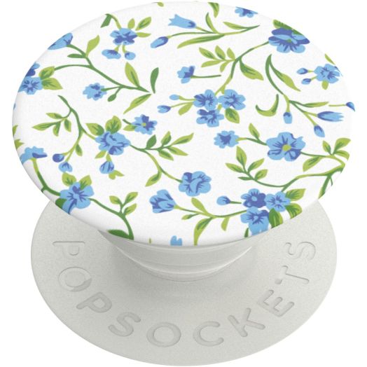 PopSockets Grip with Swappable Top for Cell Phones, PopGrip Blue Ditsy