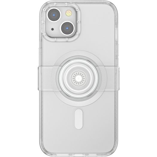 PopSockets PopCase for MagSafe iPhone 13 Case with Integrated PopGrip Slide, Clear