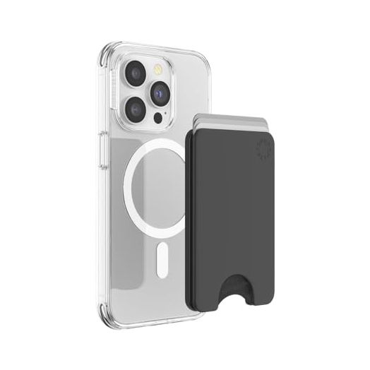 PopSockets Minimalist Slim Phone Wallet with MagSafe® Adapter Ring, Phone Card Holder