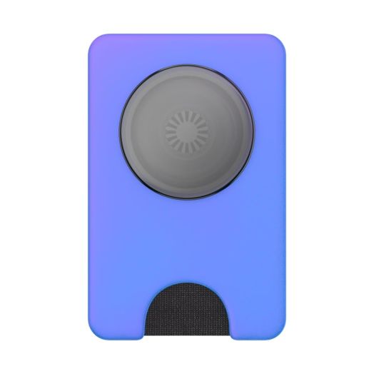 PopSockets Phone Wallet with Expanding Grip, Phone Card Holder, Wireless Charging Compatible, Wallet Compatible with MagSafe -Neo Noir