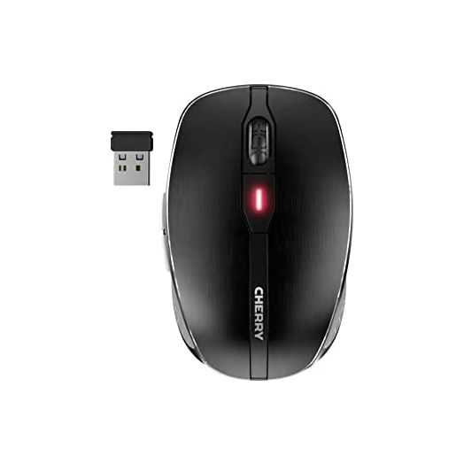 CHERRY MW 8C Advanced Wireless Designer Mouse with USB-C Charging. Adjustable Resolution (600,1000,1600,or 3200 DPI) Long-Lasting 2.4GHz Wireless Through Mini Receiver and Bluetooth