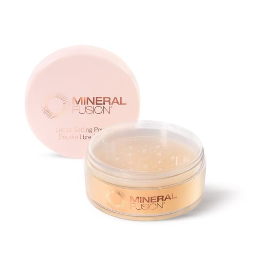 MINERAL FUSION Vegan Loose Setting Powder .47oz, Banana | Minimize Pores | Oil Control | Translucent