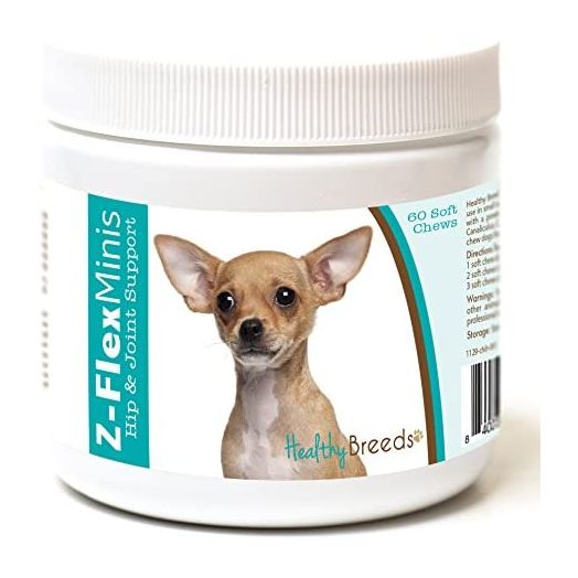 Healthy Breeds Chihuahua Z-Flex Minis Hip and Joint Support Soft Chews 60 Count