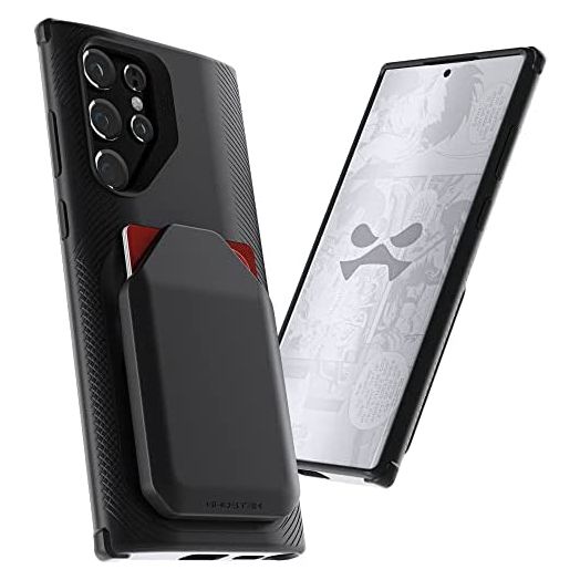 Ghostek EXEC Galaxy S22+ Wallet Case with Credit Card Holder Works with Magnetic Car Vent Mounts Easily Detachable for Wireless Charging Designed for 2022 Samsung Galaxy S22 Plus 5G (6.6 Inch) (Black)