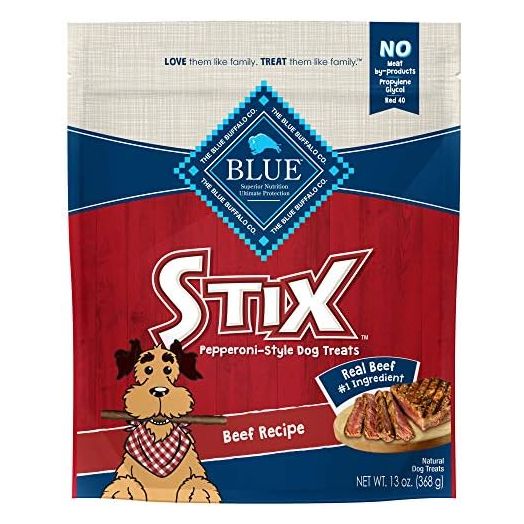 Blue Buffalo Stix Natural Soft-Moist Dog Treats, Beef Recipe 13-oz Bag