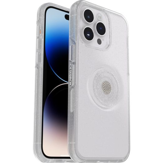 OtterBox Otter+Pop Case for iPhone 14 Pro Max, Shockproof, Drop Proof, Protective Case with PopSockets PopGrip, 3X Tested to Military Standard, Stardust