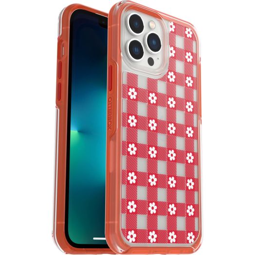 OtterBox iPhone 13 Pro Max & iPhone 12 Pro Max Symmetry Series Case - PICNIC DAISY, ultra-sleek, wireless charging compatible, raised edges protect camera & screen