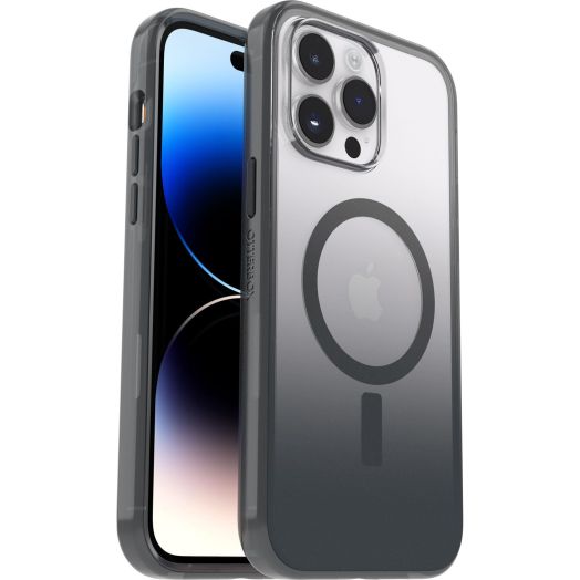 OtterBox Clear Case Series with MagSafe for iPhone 14 Pro Max, Shockproof, Drop Proof, Ultra-Slim, Protective Case, 2X Tested to Military Standard, Obsidian