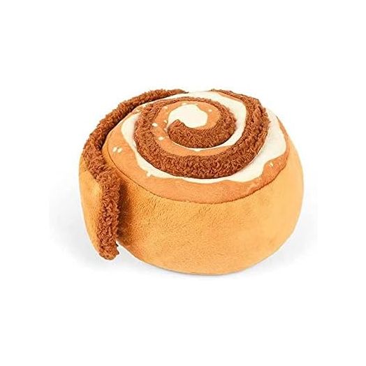 P.L.A.Y. Cute Plush Dog Toys - Coffee Shop Food Themed Durable Squeaker Chew Toy, Great for Puppies & Small, Medium, Large Dog Breeds - Machine Washable, Recycled Materials (Pup Cup Cafe Cinna-bone)