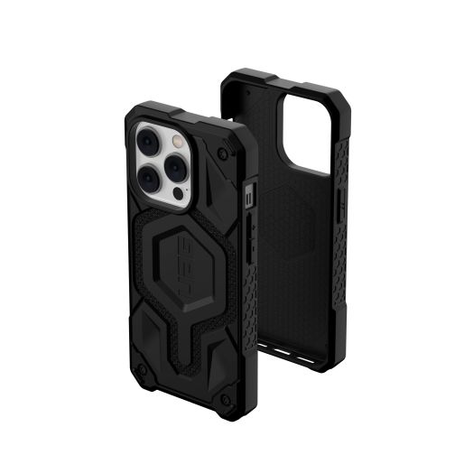 URBAN ARMOR GEAR UAG Designed for iPhone 14 Pro Case Kevlar Black 6.1" Monarch Pro Built-in Magnet Compatible with MagSafe Charging Rugged Shockproof Dropproof Premium Protective Cover