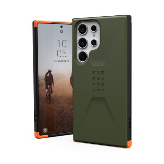 URBAN ARMOR GEAR UAG Designed for Samsung Galaxy S23 Ultra Case 6.8" Civilian Olive Drab Green - Premium Rugged Slim Fit Shockproof Impact Resistant Protective Cover | URBAN ARMOR GEAR