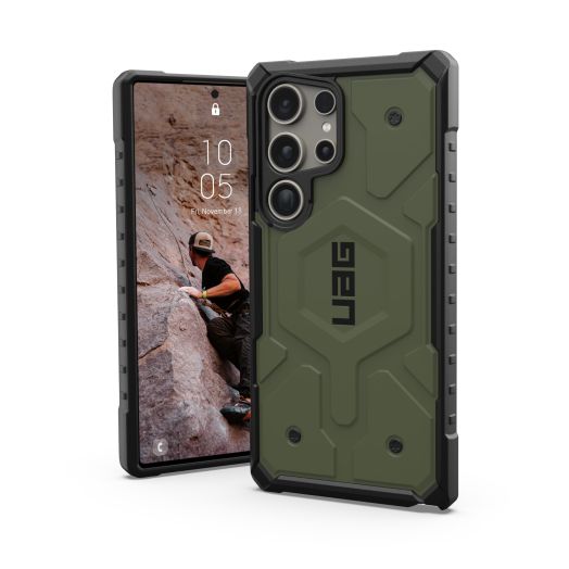URBAN ARMOR GEAR UAG Designed for Samsung Galaxy S24 Ultra Case 6.8" Pathfinder Olive Drab, Rugged Military Drop-Proof Impact Resistant Non-Slip Protective Cover