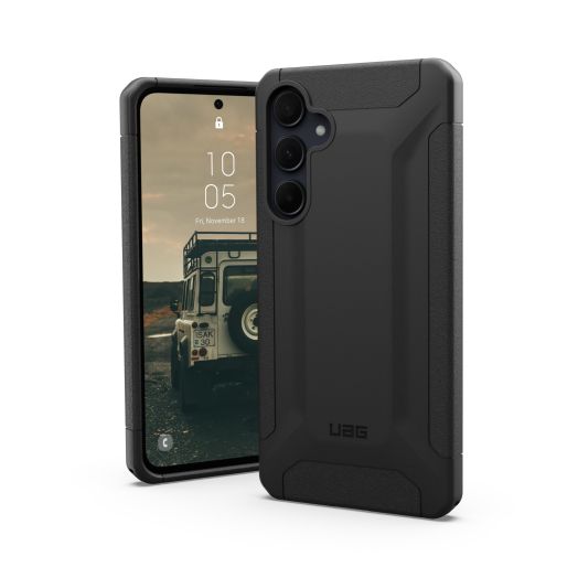 URBAN ARMOR GEAR UAG Designed for Samsung Galaxy A35 5G Case SM-A356 Scout Black, Rugged Military Grade Drop Proof Protective Cover