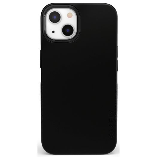 Casely iPhone 14 Plus Case | Black on Black Protective | Compatible with MagSafe