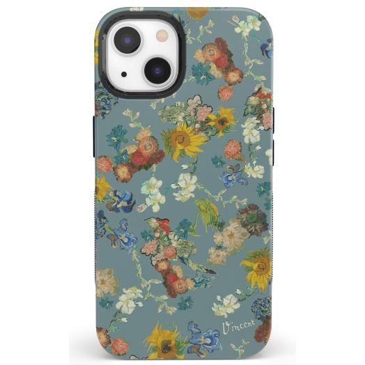 Casely iPhone 14 Case | Van Gogh's Flowers | 50th Anniversary | Compatible with MagSafe | iPhone 14 Phone Case