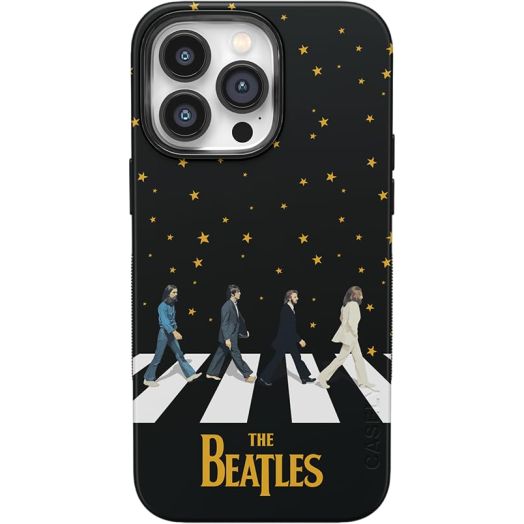 Casely iPhone 14 Pro Case | Beatles | Night Walk | Abbey Road Dual Image | Bold Case Compatible with MagSafe