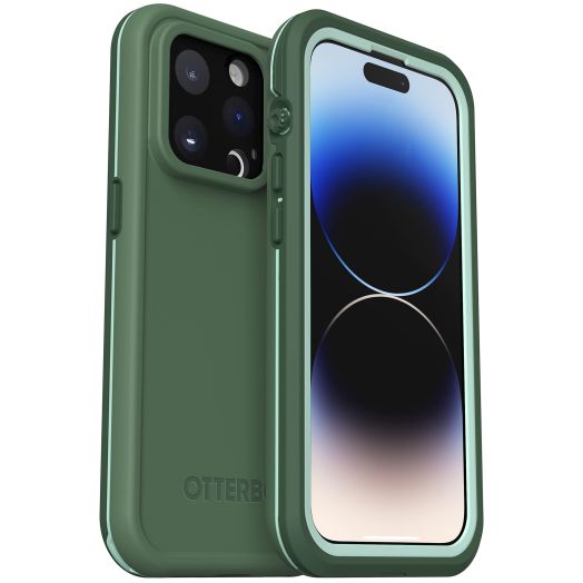 OtterBox FRE Series Waterproof Case with MagSafe (Designed by LifeProof) for iPhone 14 Pro (ONLY) - DAUNTLESS (Green)