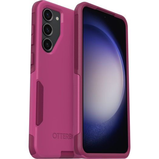 OtterBox Galaxy S23+ Commuter Series Case - INTO THE FUCHSIA (Pink), Slim & Tough, Pocket-Friendly, with Port Protection