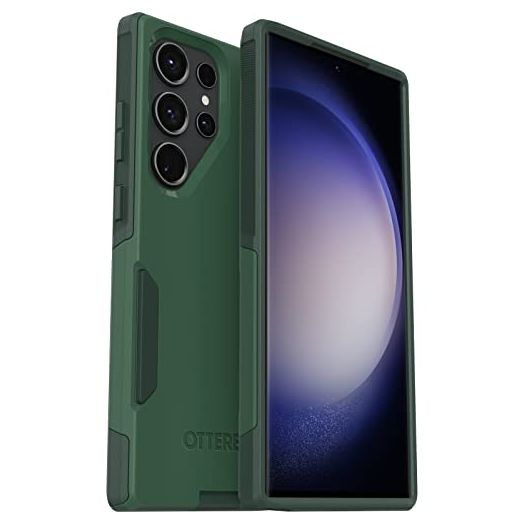 Otterbox Galaxy S23 Ultra Commuter Series Case - TREES COMPANY (Green), slim & tough, pocket-friendly, with port protection