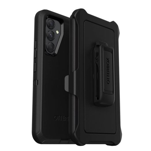 OtterBox Samsung Galaxy A54 5G Defender Series Case - BLACK (Single Unit Ships in Polybag, Ideal for Business Customer), Rugged & Durable, with Port Protection, Includes Holster Clip Kickstand