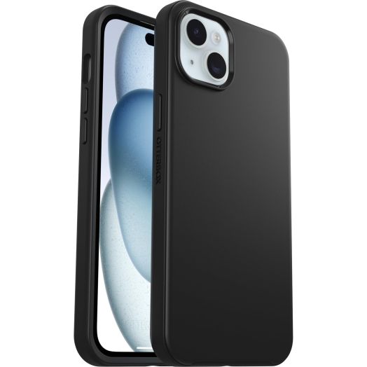 OtterBox iPhone 15 Plus and iPhone 14 Plus Symmetry Series Case - Black, Ultra-Sleek, Wireless Charging Compatible, Raised Edges Protect Camera & Screen (Ships in polybag)