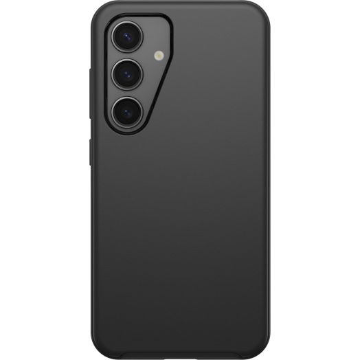 OtterBox Samsung Galaxy S24 Symmetry Series Case - Single Unit Ships in Polybag, Ideal for Business Customers - Black, Ultra-Sleek, Wireless Charging Compatible, Raised Edges Protect Camera & Screen