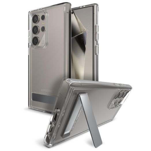 ZAGG Crystal Palace Samsung Galaxy S24 Ultra Case with Kickstand - Ultra-Slim, Graphene-Enhanced, Crystal Clear Protection, 13ft Drop Resistant, Eco-Friendly, Clear
