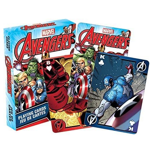 AQUARIUS Marvel Avengers Playing Cards, Avengers Themed Deck of Cards for Your Favorite Card Games