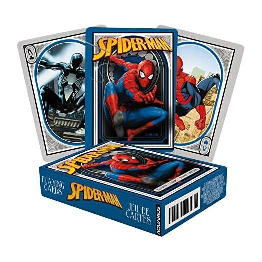 AQUARIUS Marvel Spider-Man Playing Cards - Spiderman Themed Deck of Cards for Your Favorite Card Games - Officially Licensed Marvel Comics Merchandise & Collectibles - Poker Size