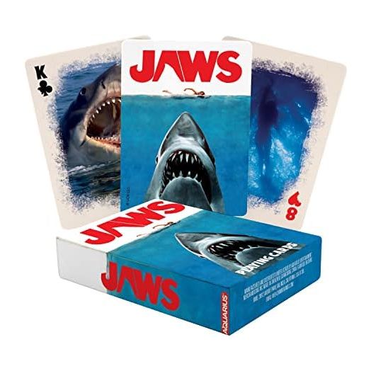 AQUARIUS Jaws Playing Cards - Jaws Themed Deck of Cards for Your Favorite Card Games - Officially Licensed Jaws Merchandise & Collectibles, 2.5 x 3.5