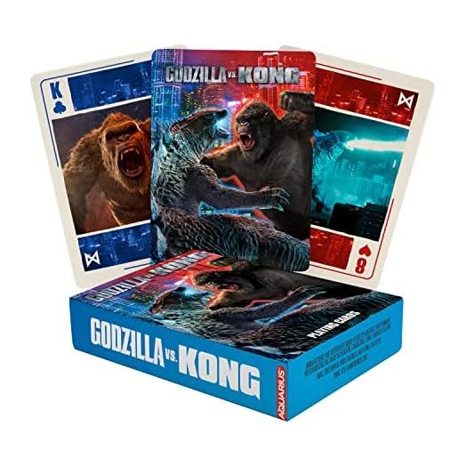 AQUARIUS Godzilla vs Kong Playing Cards – Godzilla vs Kong Themed Deck of Cards for Your Favorite Card Games - Officially Licensed Godzilla vs Kong Merchandise & Collectibles