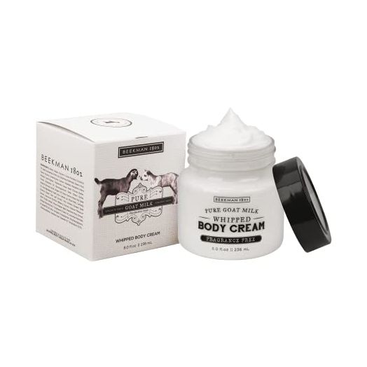 Beekman 1802 - Pure Whipped Body Cream - Goat Milk Body Moisturizer for Dry Skin - Daily Intense Hydration Body Butter Rich with Vitamin E, Mango Seed, & Coconut Oil - 8 oz | Beekman 1802