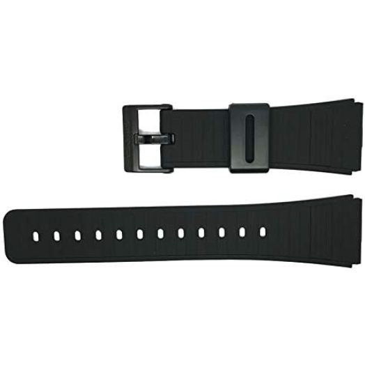 Casio 22mm Black Resin Black Buckle