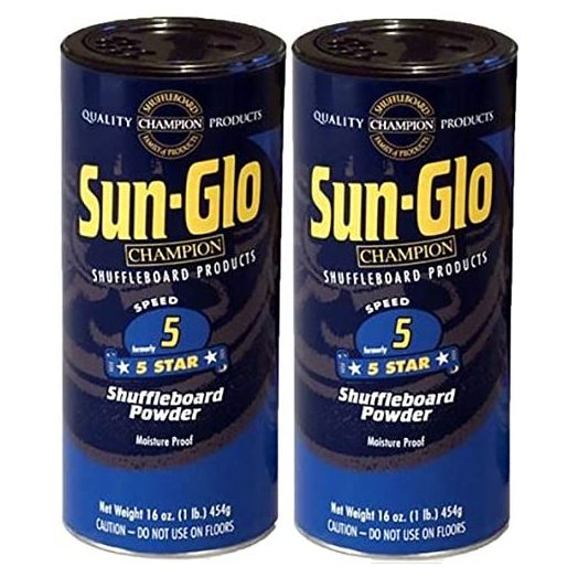 Sun-Glo #5 Speed Shuffleboard Powder Wax (Twin Pack)
