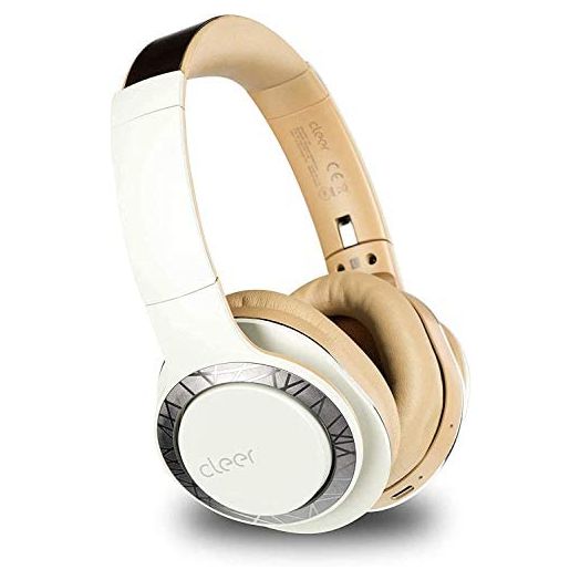 Cleer Audio Enduro 100 Wireless Bluetooth Headphone - Over Ear Fast Charging Lightweight, Podcasting 100Hr Long Battery | Full Charge 4 Day Playback, Play Music & Take Calls Ironless Driver (Sand)