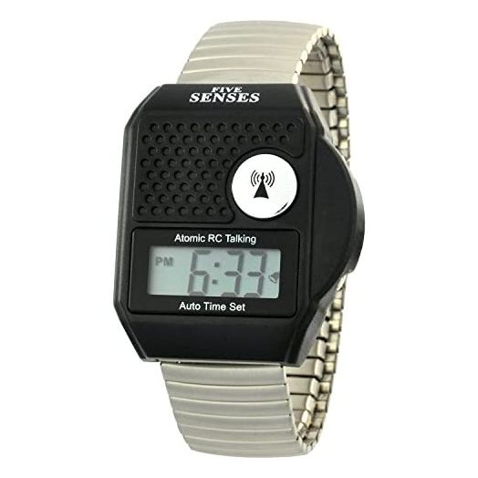 Atomic top button English talking watch for seniors blind men women talking loud sound talking clock gift for visually impaired -for UK and USA user only- 5 senses 1095