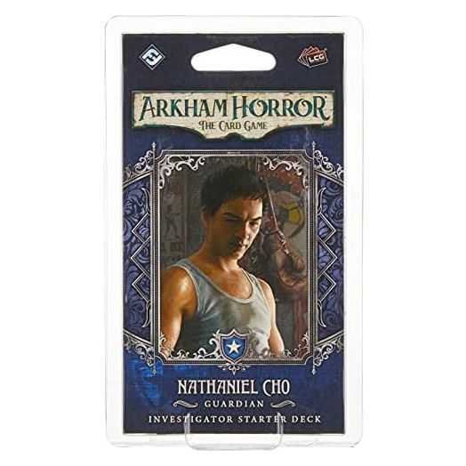 Fantasy Flight Games Arkham Horror The Card Game Nathaniel Cho Starter Deck - Unleash The Fury of a New Investigator! Cooperative Living Card Game, Ages 14+, 1-4 Players, 1-2 Hour Playtime, Made