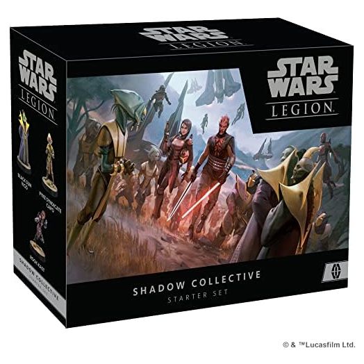 Star Wars Legion Shadow Collective Mercenary Starter Set | Two Player Miniatures Battle | Strategy Game for Adults and Teens | Ages 14+ | Average Playtime 3 Hours | Made by Atomic Mass Games