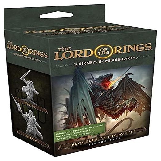 The Lord of the Rings Journeys in Middle-earth Scourges of the Waste FIGURE PACK - Adventure Board Game for Kids and Adults, Ages 14+, 1-5 Players, 60+ Minute Playtime, Made by Fantasy Flight Games
