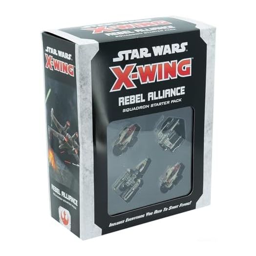 Atomic Mass Games Star Wars X-Wing 2nd Edition Miniatures Game Rebel Alliance Squadron Starter Pack | Strategy Game for Adults and Teens | Ages 14+ | 2 Players | Avg. Playtime 45 Mins | Made
