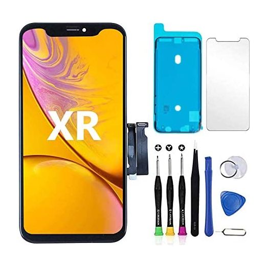 YOXINTA for iPhone XR Screen Replacement 6.1 inch Touch Screen LCD Display Digitizer iPhone Xr Frame Assembly Repair Tool and Adhesive Strips Compatible with Model A1984, A2105, A2106, A2108