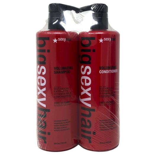 Sexy Hair Big Volumizing Daily Shampoo & Conditioner with Vitamin B3, Full Size Set, 2 Piece