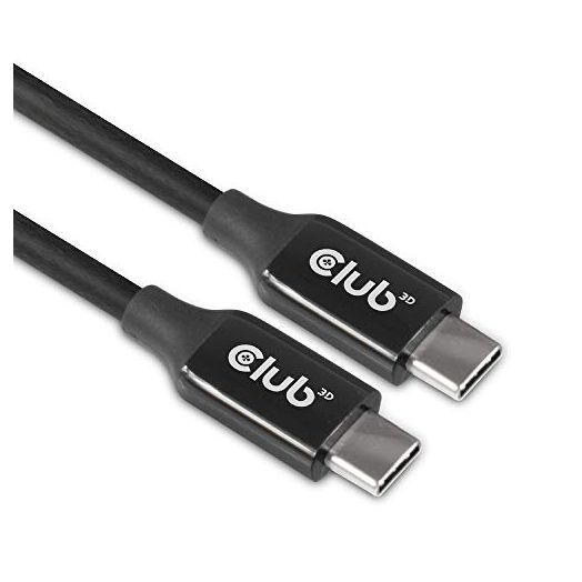 Club 3D USB Type-C Gen3x2 Bi-Directional Cable for 10Gbps Data 8K60Hz Video 60W PowerDelivery M-M 5m -16.4ft, CAC-1535