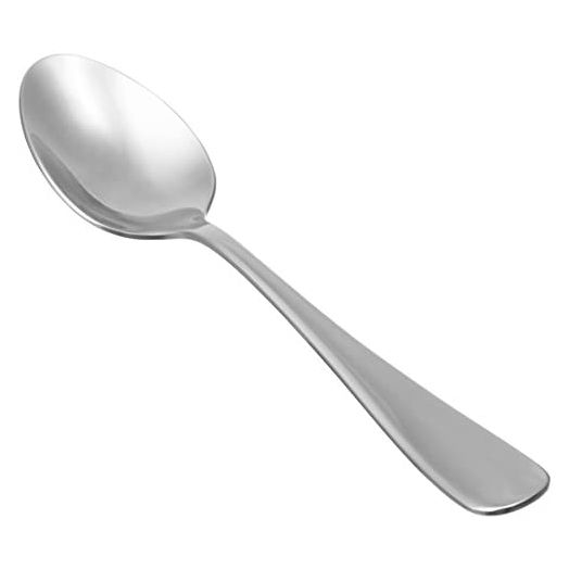 Amazon Basics Stainless Steel Dinner Spoons with Round Edge, Pack of 12
