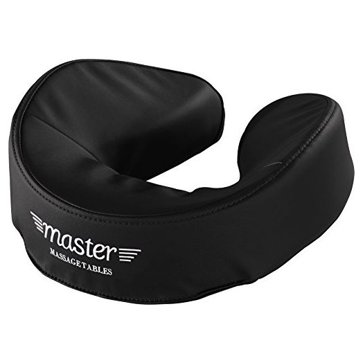 Master Massage Patented Ultra Plush Memory Foam Face Cushion Pillow Headrest, Black