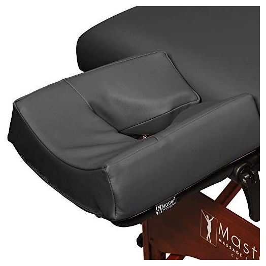 Master Massage Massage Patented Memory Foam Ergonomicdream Face Cushion Pillow Headrest, Black