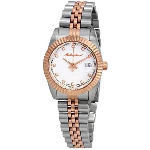 Mathey-Tissot Mathey III Quartz Crystal White Dial Ladies Watch D810RA