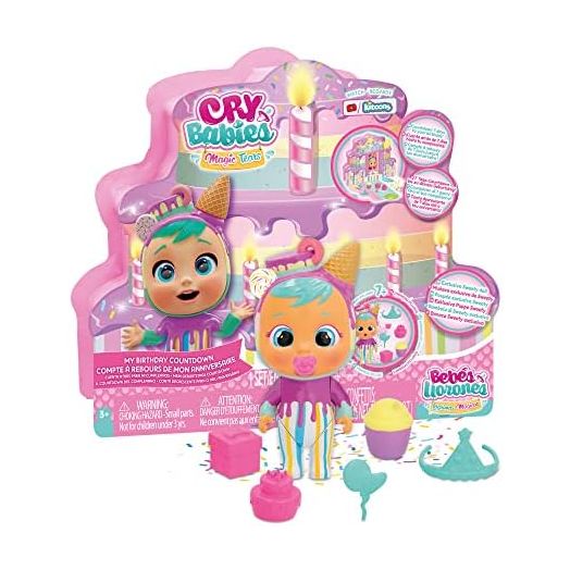 Cry Babies Magic Tears My Birthday Countdown - 7 Accessories, Exclusive Character and Confetti Surprise!