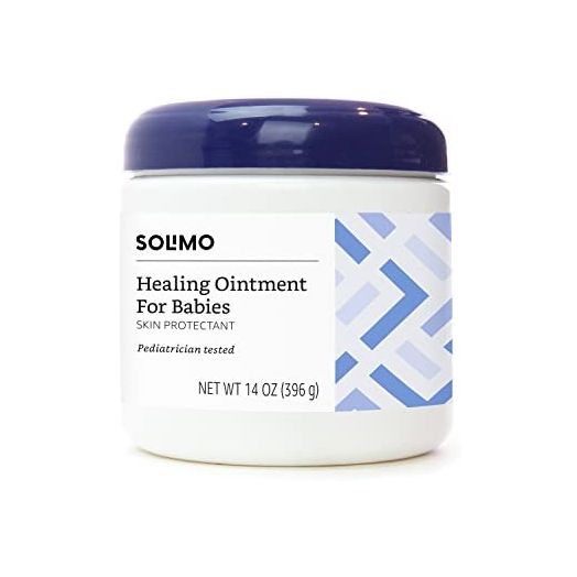 Amazon Brand - Solimo Healing Ointment for Babies, Pediatrician Tested, 14 Ounce