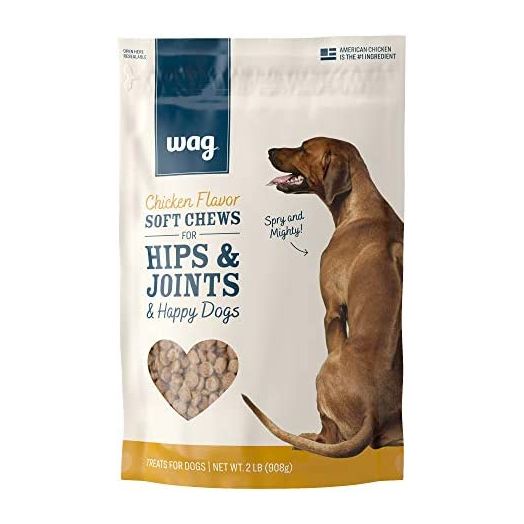 Amazon Brand – Wag Training Treats for Dogs (Chicken, Peanut Butter & Banana, Hip & Joint)